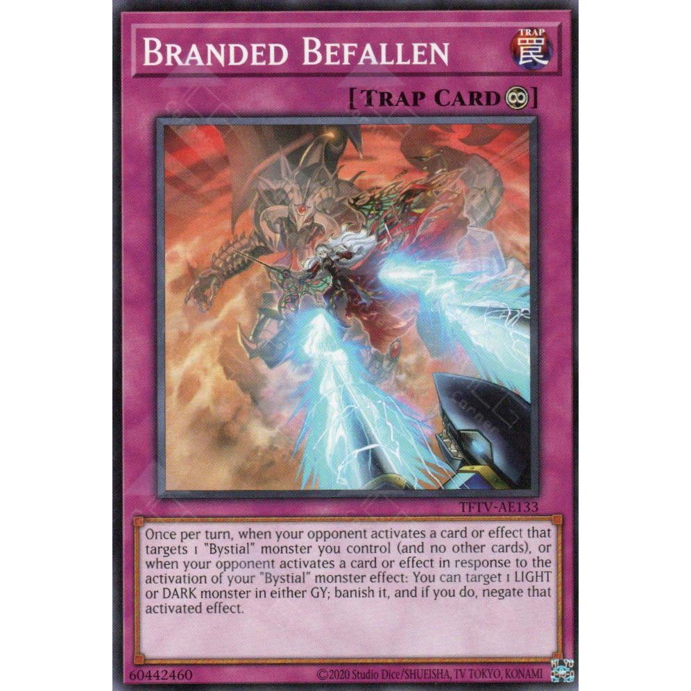 [ Bài Yugioh Chính Hãng ] TFTV-AE133 Branded Befallen - Common