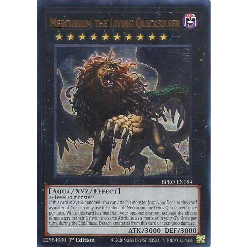[ Bài Yugioh Chính Hãng ] Mercurium the Living Quicksilver - BPRO-EN04 - Ultra Rare 1st Edition