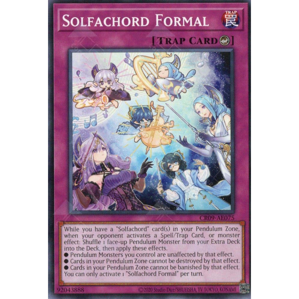 [ Bài Yugioh Chính Hãng ] CR09-AE075 Solfachord Formal - Common
