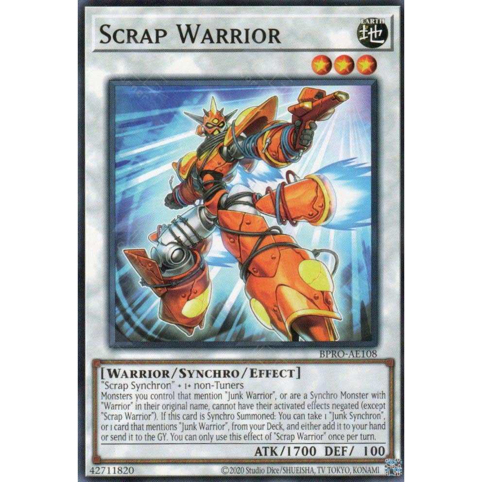 [ Bài Yugioh Chính Hãng ] BPRO-AE108 Scrap Warrior - Common