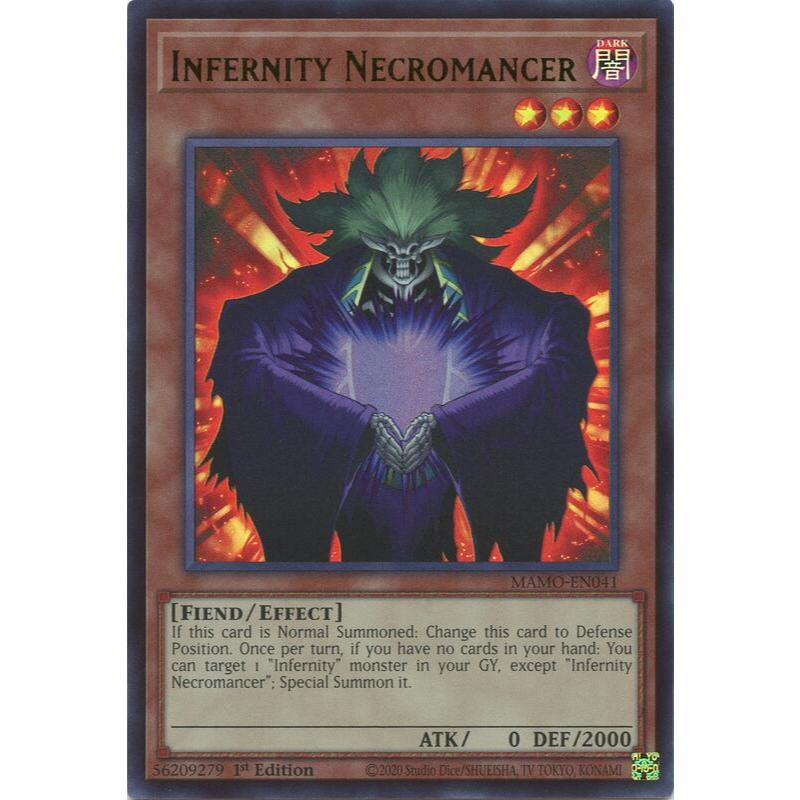 [ Bài Yugioh Chính Hãng ] Infernity Necromancer - MAMO-EN041 - Ultra Rare