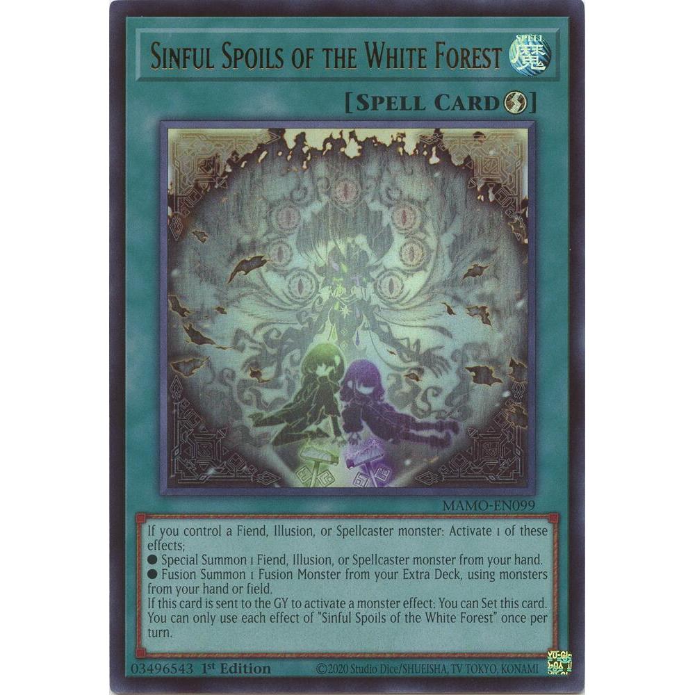 [Thẻ Bài Yugioh Chính Hãng] Sinful Spoils of the White Forest - MAMO-EN099 - Ultra Rare