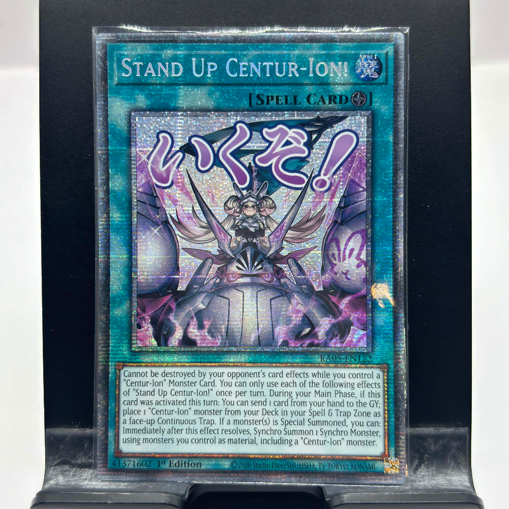 [ Bài Yugioh Chính Hãng ] Stand Up Centur-Ion! (Stamp Edition) - RA05-EN122 - Starlight Rare