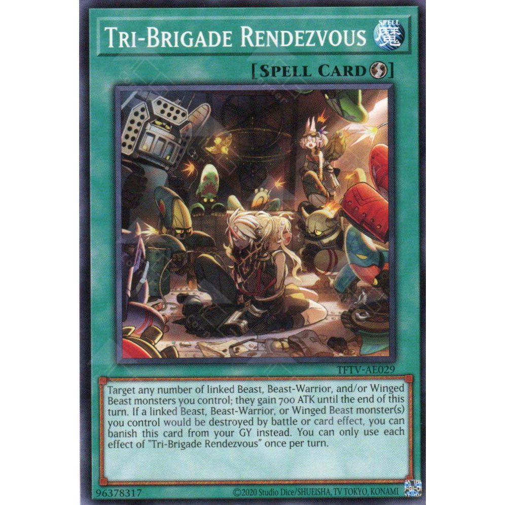 [ Bài Yugioh Chính Hãng ] TFTV-AE029 Tri-Brigade Rendezvous - Common
