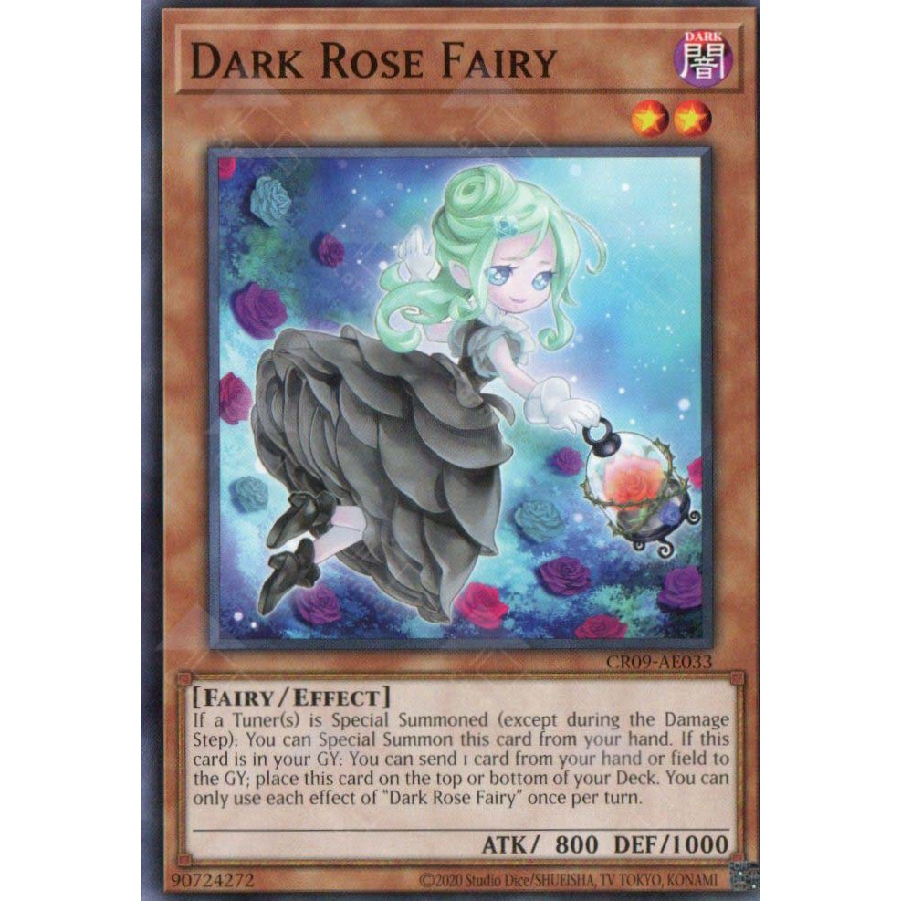 [ Bài Yugioh Chính Hãng ] CR09-AE033 Dark Rose Fairy - Common