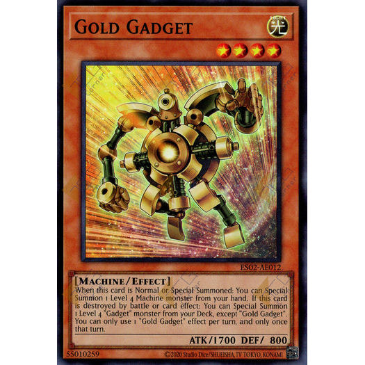 [ Bài Yugioh Chính Hãng ] ES02-AE012 Gold Gadget - Super Rare