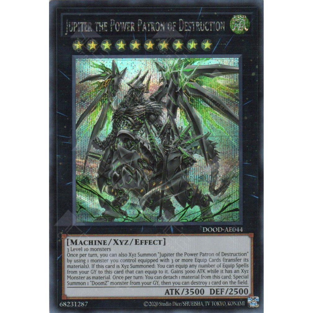 [ Bài Yugioh Chính Hãng ] DOOD-AE044 Jupiter the Power Patron of Destruction (SER)
