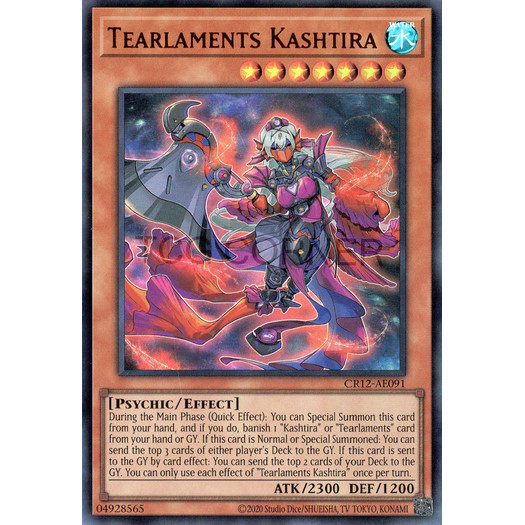 [ Bài Yugioh Chính Hãng ] CR12-AE091/CR12-AES34 Tearlaments Kashtira - Ultra Rare