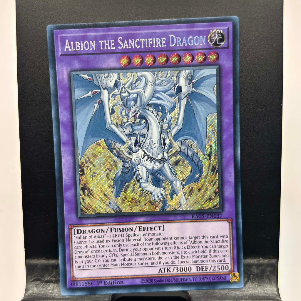 [ Bài Yugioh Chính Hãng ] Albion the Sanctifire Dragon - RA05-EN037 - Super/Ultra/Secret