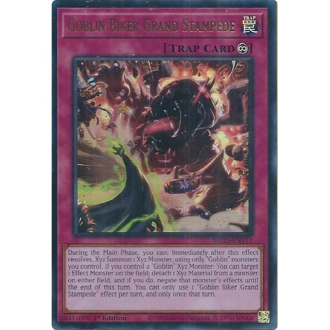 [ Bài Yugioh Chính Hãng ] Goblin Biker Grand Stampede - MP25-EN173 - Ultra Rare 1st Edition