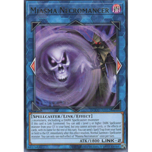 [ Bài Yugioh Chính Hãng ] DOOD-AE052 Miasma Necromancer - Rare