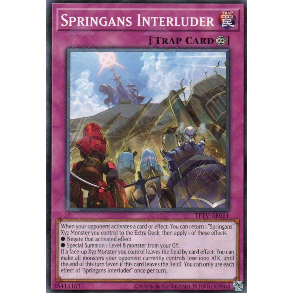[ Bài Yugioh Chính Hãng ] TFTV-AE050 Springans Interluder - Common