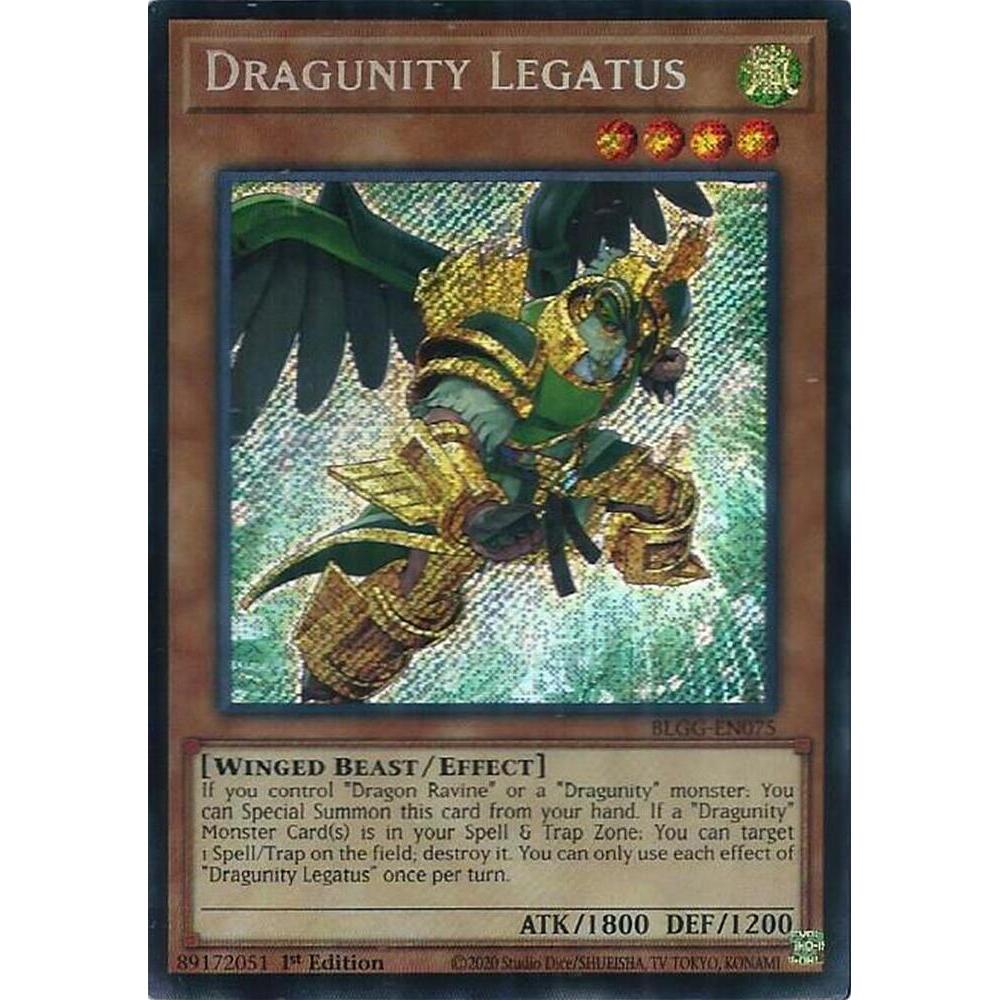 [ Bài Yugioh Chính Hãng ] Dragunity Legatus - BLGG-EN075 - Secret Rare