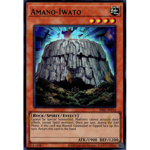 [ Bài Yugioh Chính Hãng ] ES02-AE014 Amano-Iwato - Ultra Rare