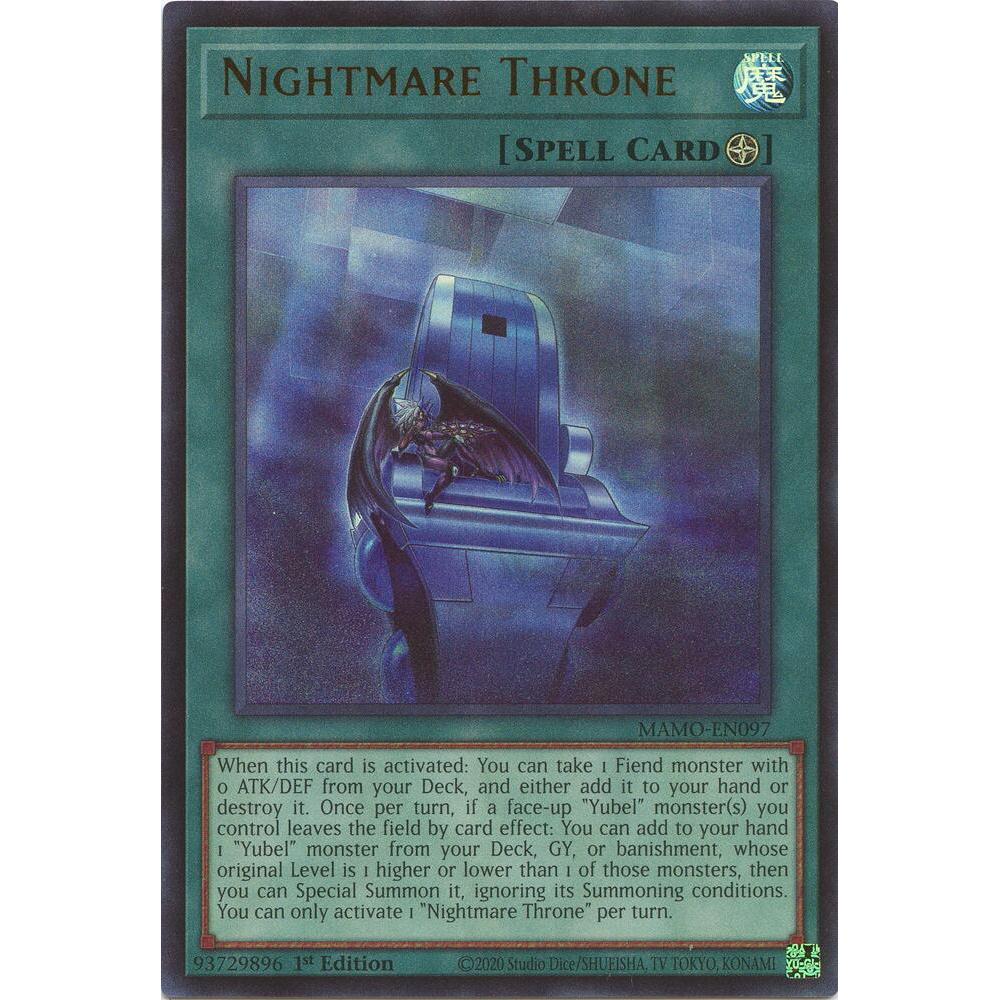 [Thẻ Bài Yugioh Chính Hãng] Nightmare Throne - MAMO-EN097 - Ultra Rare
