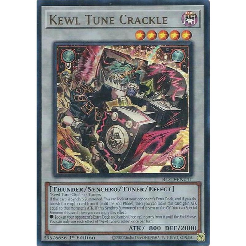[ Bài Yugioh Chính Hãng ] Kewl Tune Crackle - BLZD-EN041 - Ultra Rare
