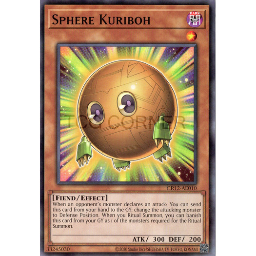 [ Bài Yugioh Chính Hãng ] CR12-AE010 Sphere Kuriboh - Common