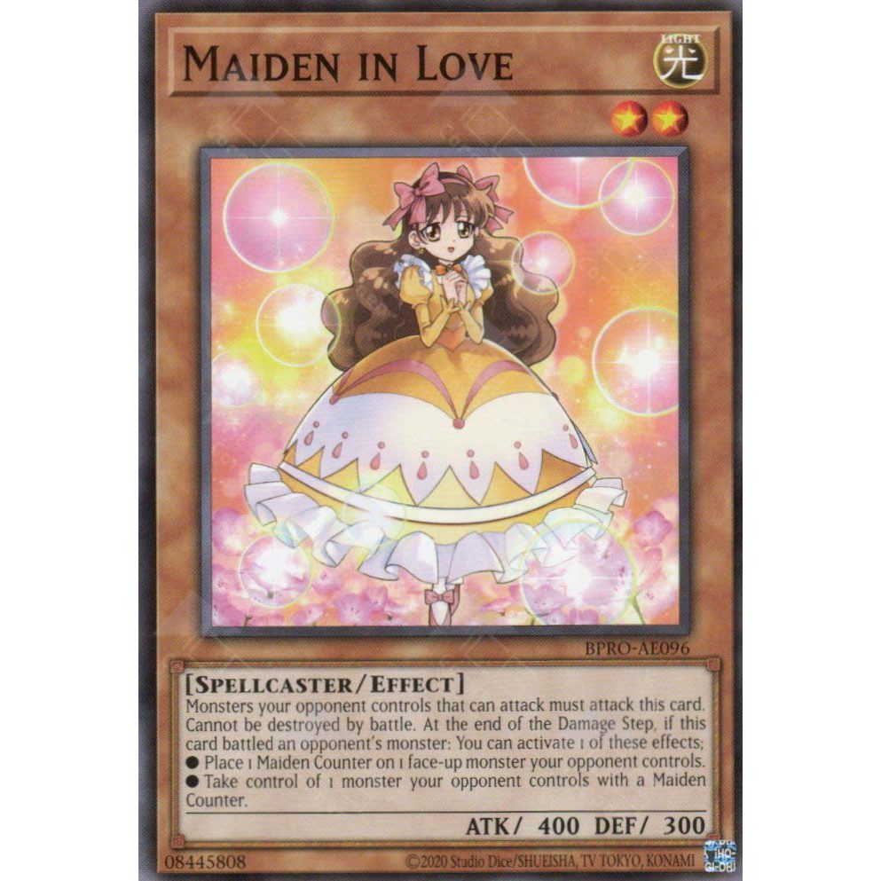 [ Bài Yugioh Chính Hãng ] BPRO-AE096 Maiden in Love - Common