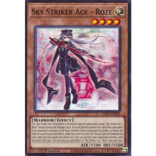 [ Bài Yugioh Chính Hãng ] Sky Striker Ace - Roze - L26D-ENS03 - Common