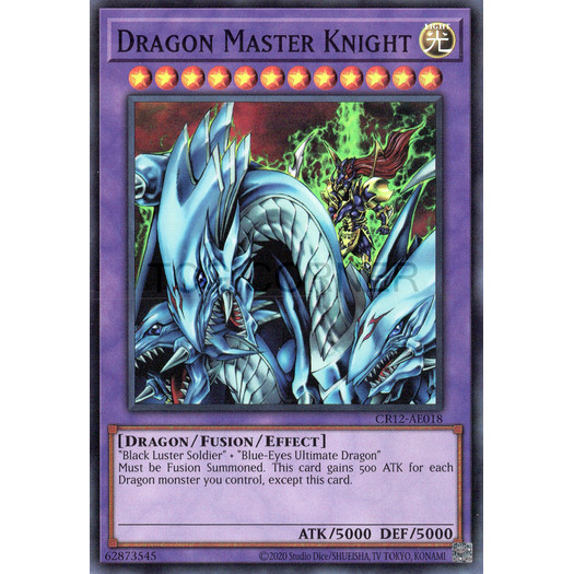 [ Bài Yugioh Chính Hãng ] CR12-AE018 Dragon Master Knight - Super Rare