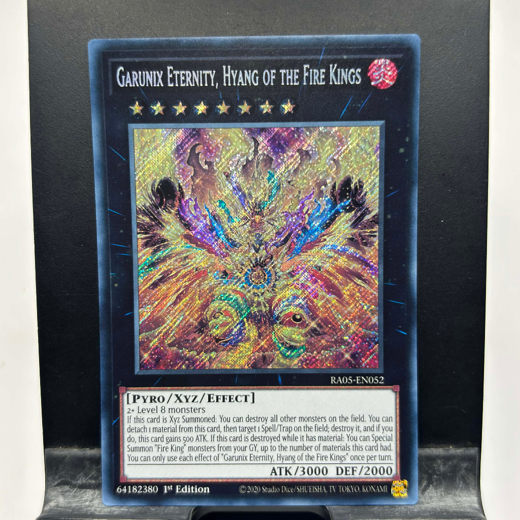 [ Bài Yugioh Chính Hãng ] Garunix Eternity, Hyang of the Fire Kings - RA05-EN052 - Super/Ultra/Secret