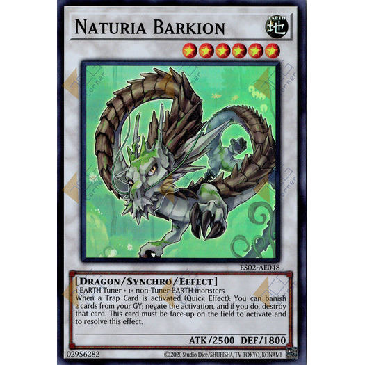 [ Bài Yugioh Chính Hãng ] ES02-AE048 Naturia Barkion - Super Rare
