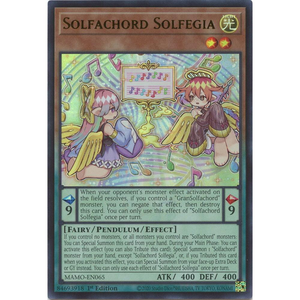 [Thẻ Bài Yugioh Chính Hãng] Solfachord Solfegia - MAMO-EN065 - Ultra Rare