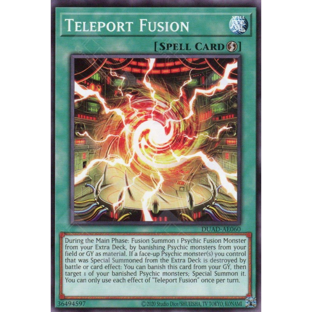 [ Bài Yugioh Chính Hãng ] DUAD-AE060 Teleport Fusion - Common