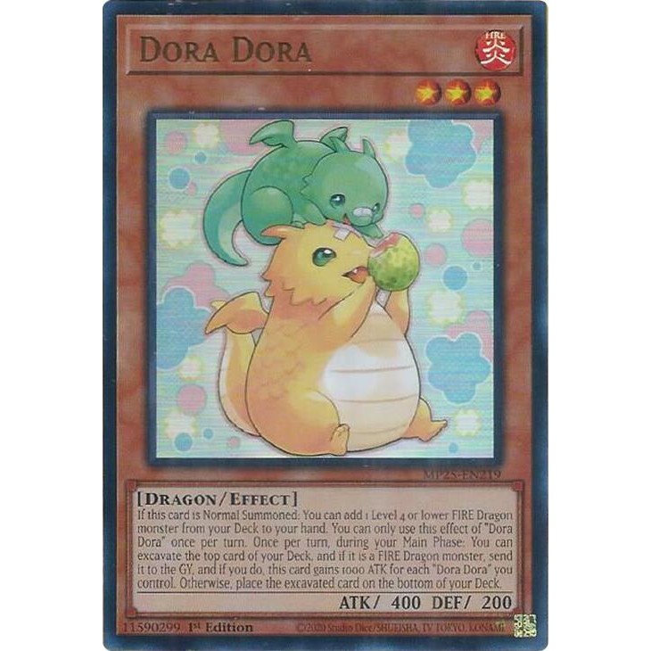 [ Bài Yugioh Chính Hãng ] Dora Dora - MP25-EN219 - Ultra Rare 1st Edition