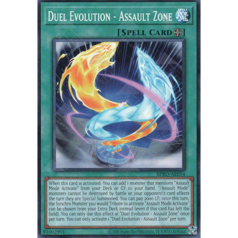 [ Bài Yugioh Chính Hãng ] BPRO-AE054 Duel Evolution - Assault Zone - Common