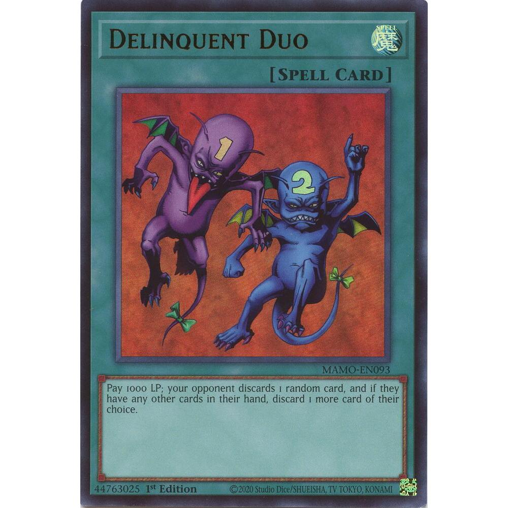 [Thẻ Bài Yugioh Chính Hãng] Delinquent Duo - MAMO-EN093 - Ultra Rare