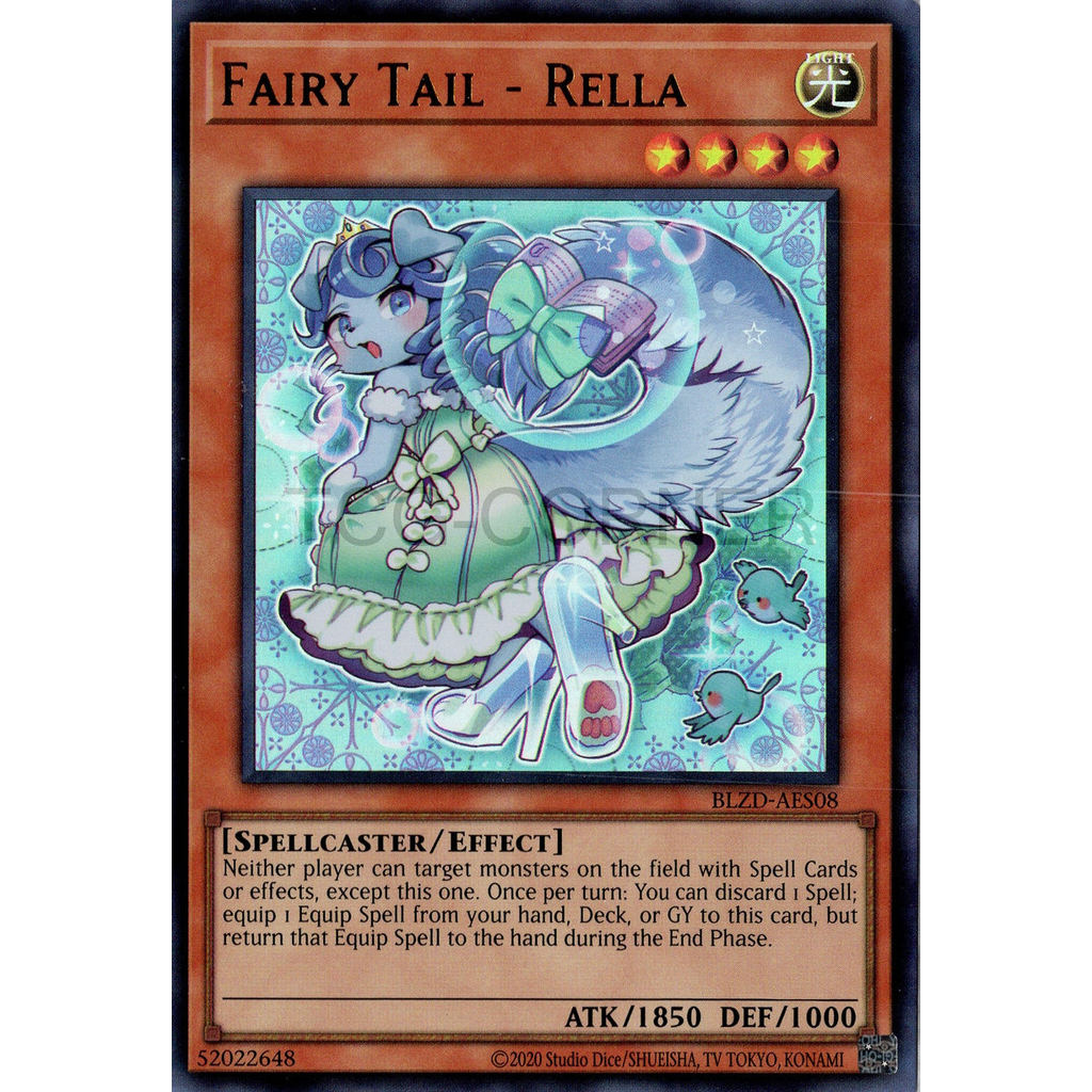 [ Bài Yugioh Chính Hãng ] BLZD-AES08 Fairy Tail - Rella (UR)