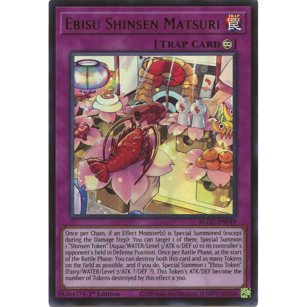 [ Bài Yugioh Chính Hãng ] Ebisu Shinsen Matsuri - BLGG-EN049 - Ultra Rare