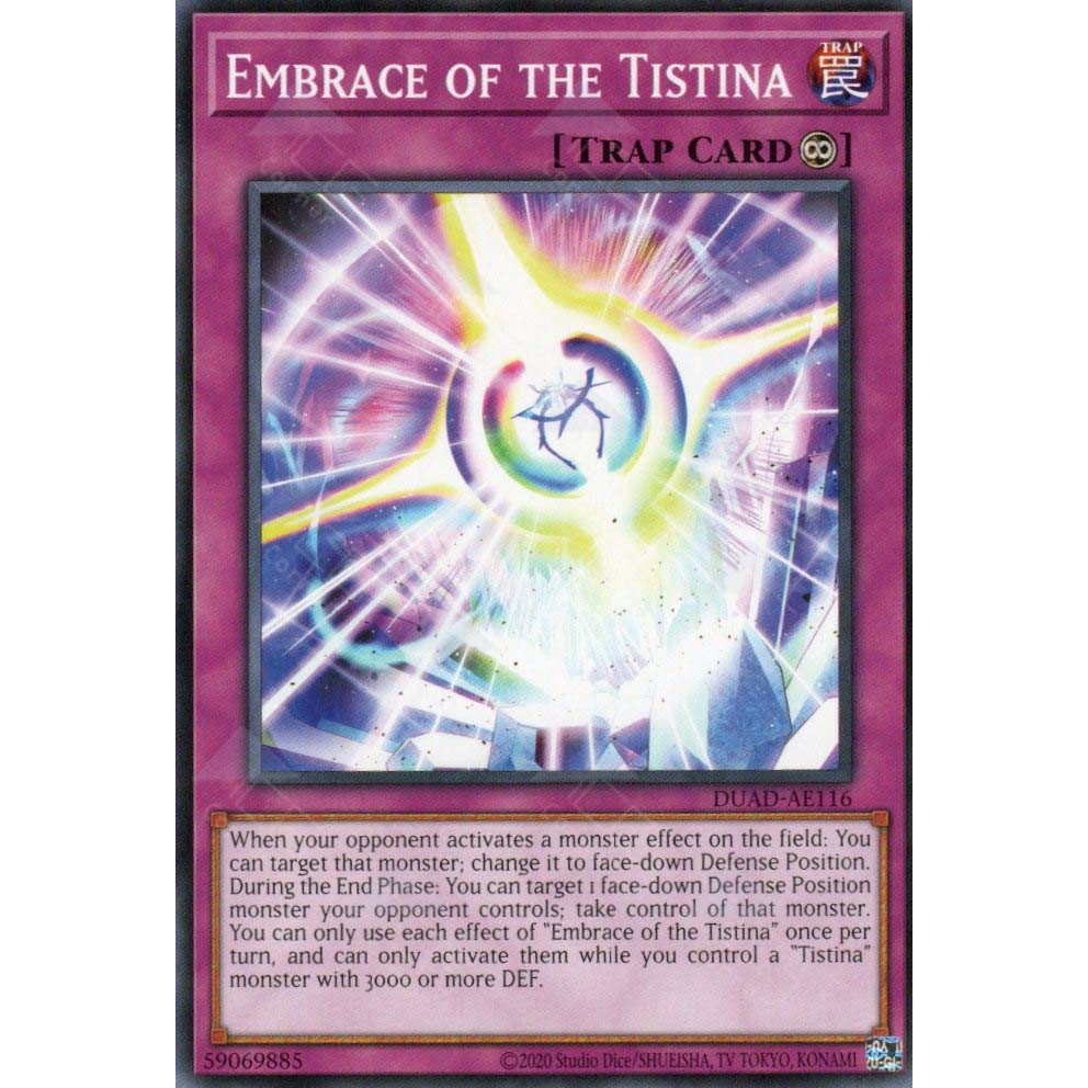 [ Bài Yugioh Chính Hãng ] DUAD-AE116 Embrace of the Tistina - Common