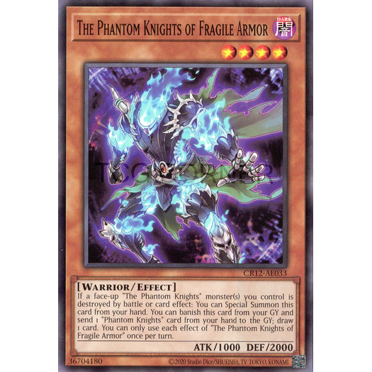 [ Bài Yugioh Chính Hãng ] CR12-AE033 The Phantom Knights of Fragile Armor - Common