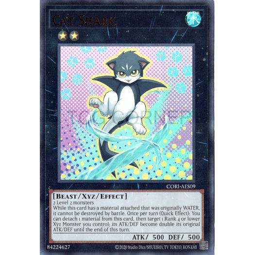 [ Bài Yugioh Chính Hãng ] CORI-AES09 Cat Shark - Ultra Rare