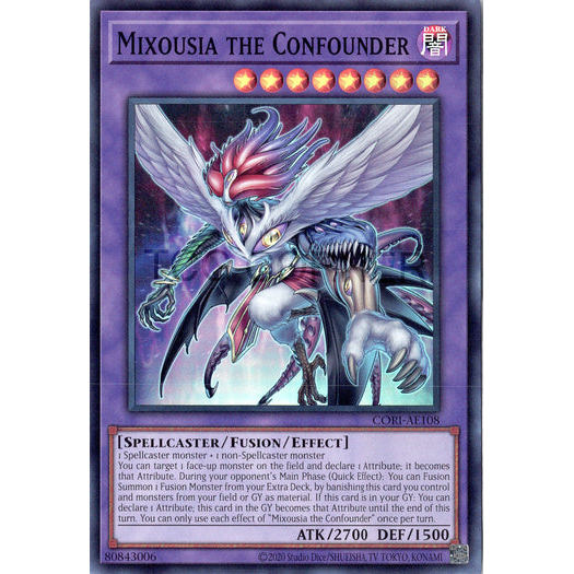 [ Bài Yugioh Chính Hãng ] CORI-AE108 Mixousia the Confounder - Super Rare