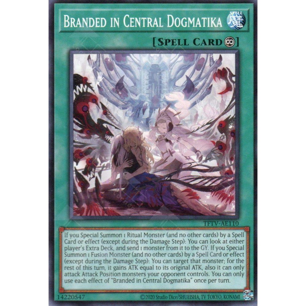 [ Bài Yugioh Chính Hãng ] TFTV-AE110 Branded in Central Dogmatika - Common