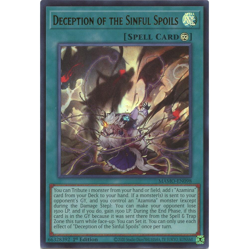 [Thẻ Bài Yugioh Chính Hãng] Deception of the Sinful Spoils - MAMO-EN098 - Ultra Rare