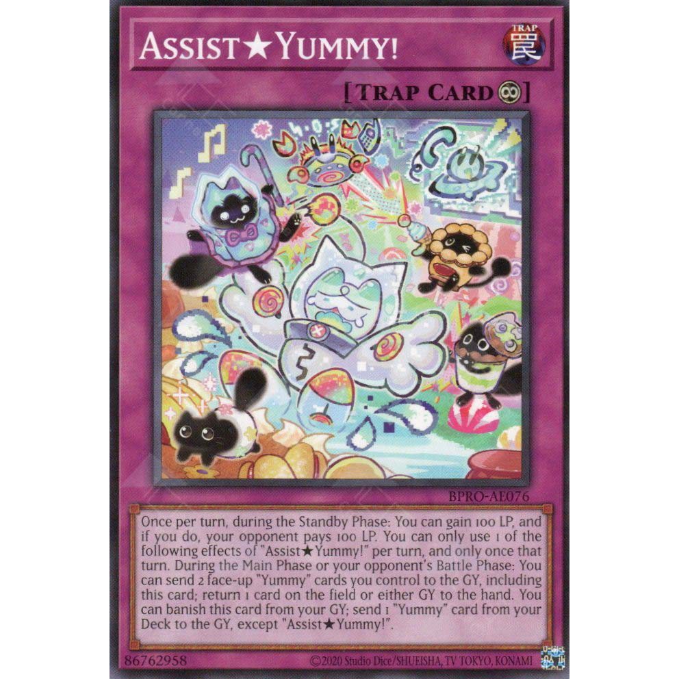 [ Bài Yugioh Chính Hãng ] BPRO-AE076 Assist?…Yummy! - Common