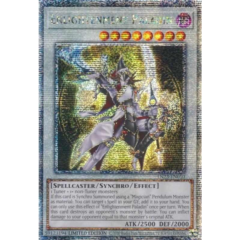 [ Bài Yugioh Chính Hãng - Promo ] Enlightenment Paladin - TN23-EN010 - Quarter Century Secret Rare