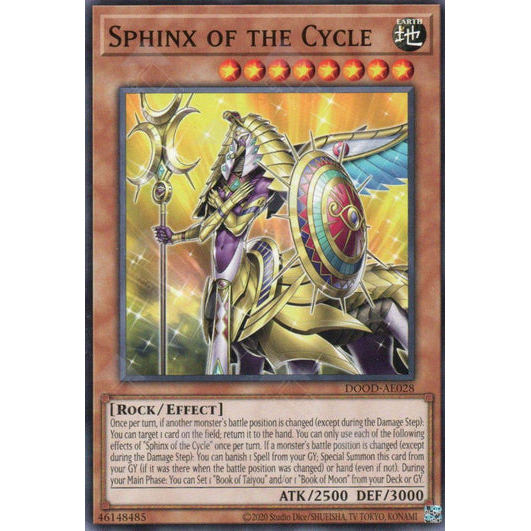 [ Bài Yugioh Chính Hãng ] DOOD-AE028 Sphinx of the Cycle - Common