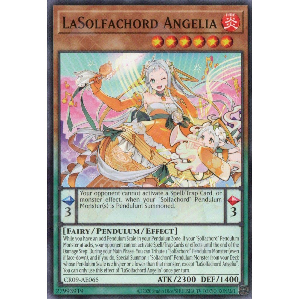 [ Bài Yugioh Chính Hãng ] CR09-AE065 LaSolfachord Angelia - Common