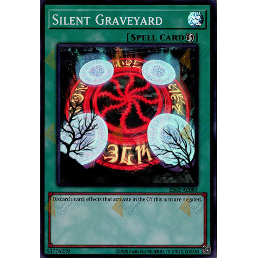 [ Bài Yugioh Chính Hãng ] ES02-AE085 Silent Graveyard - Super Rare