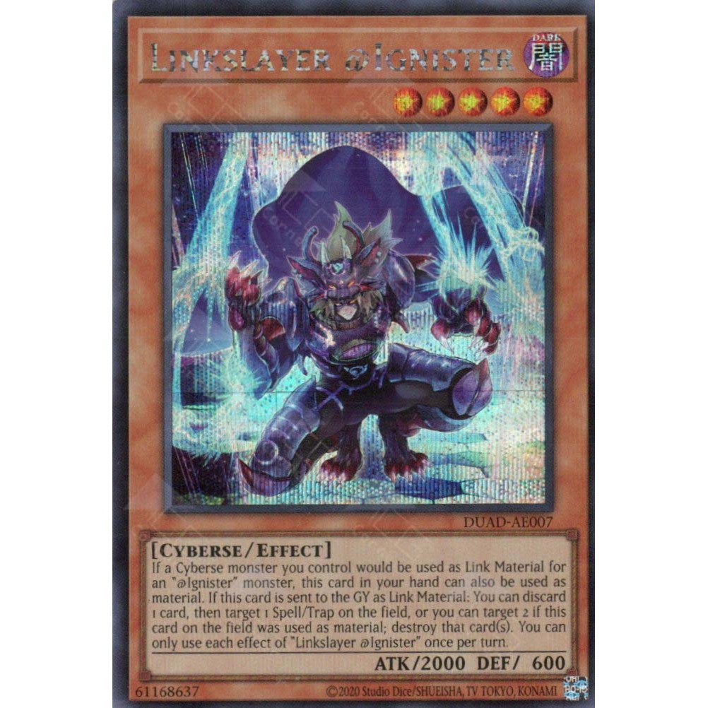 [ Bài Yugioh Chính Hãng ] DUAD-AE007 Linkslayer @Ignister (SER)