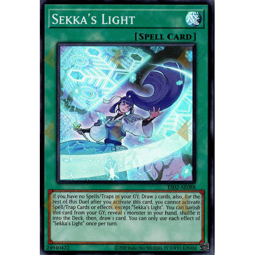 [ Bài Yugioh Chính Hãng ] ES02-AE088 Sekka's Light - Super Rare