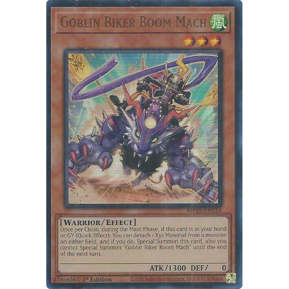 [ Bài Yugioh Chính Hãng ] Goblin Biker Boom Mach - MP25-EN154 - Ultra Rare 1st Edition