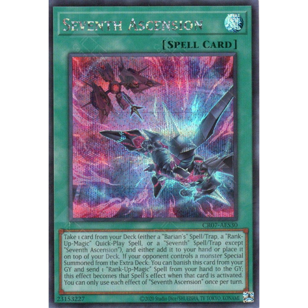 [ Bài Yugioh Chính Hãng ] CR07-AES30 Seventh Ascension (SER)