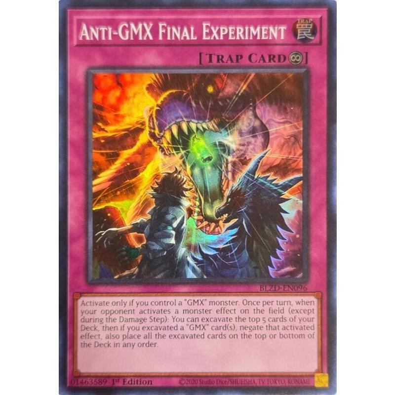 [ Bài Yugioh Chính Hãng ] Anti-GMX Final Experiment - BLZD-EN096 - Super Rare