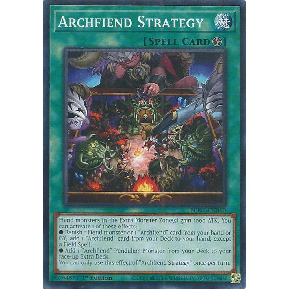 [ Bài Yugioh Chính Hãng ]  Archfiend Strategy - BPRO-EN060 - Common 1st Edition